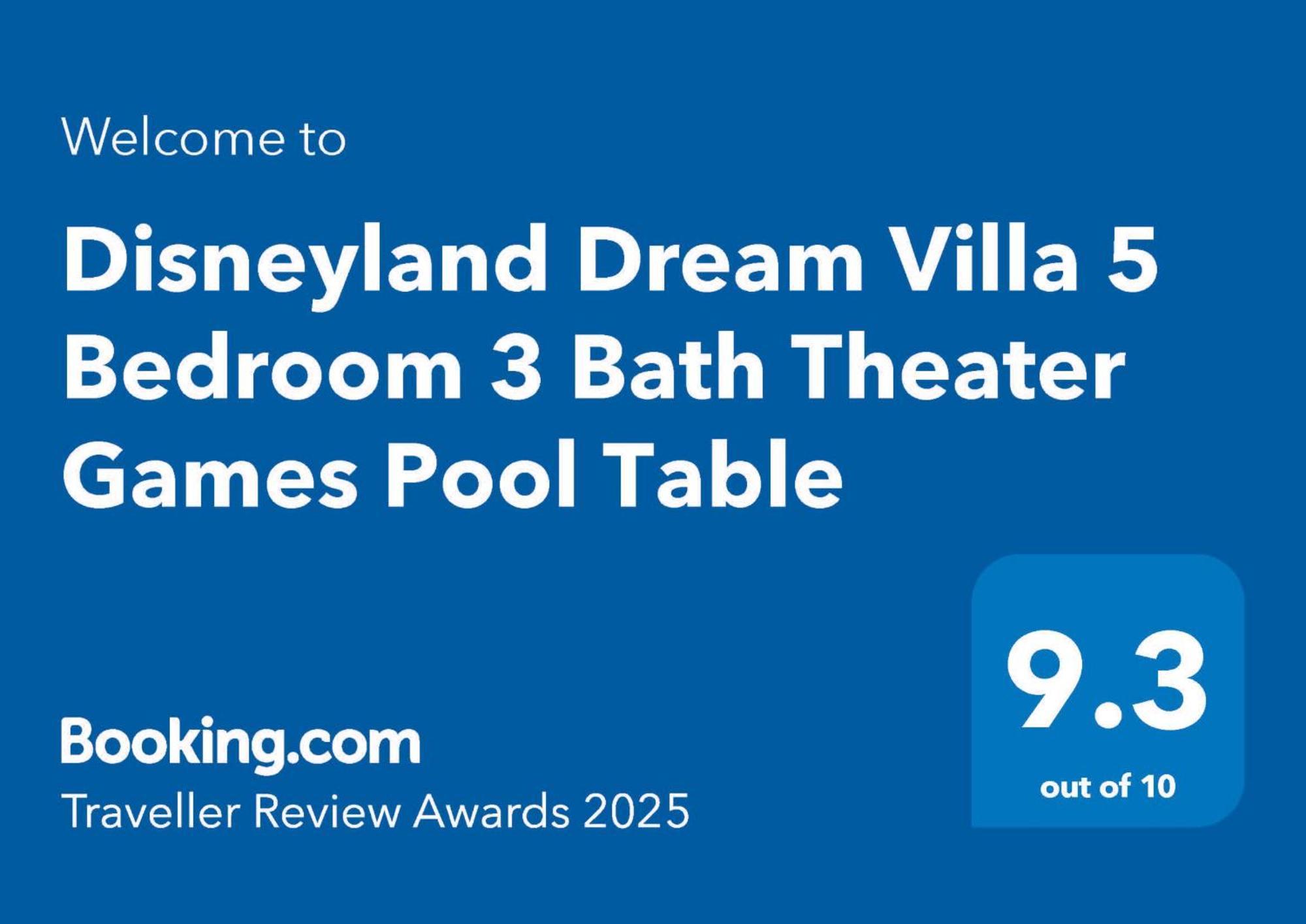 Disneyland Dream 5 Bedroom 3 Bath Theater Games Pool Table Holiday home Anaheim