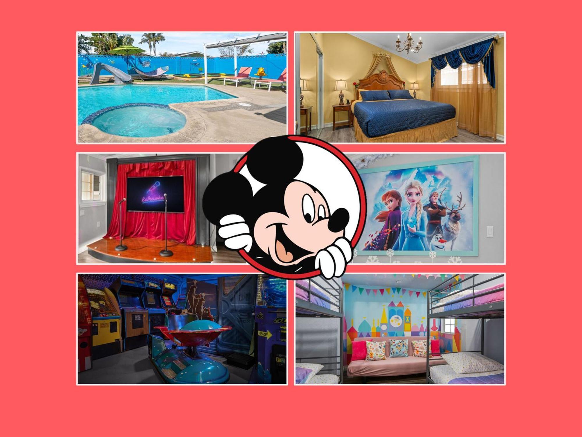 Villa Mickeys House - Heated Pool, Slide, Golf, Karaoke And Anaheim