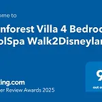 Rainforest Villa 4 Bedroom Poolspa Walk2Disneyland