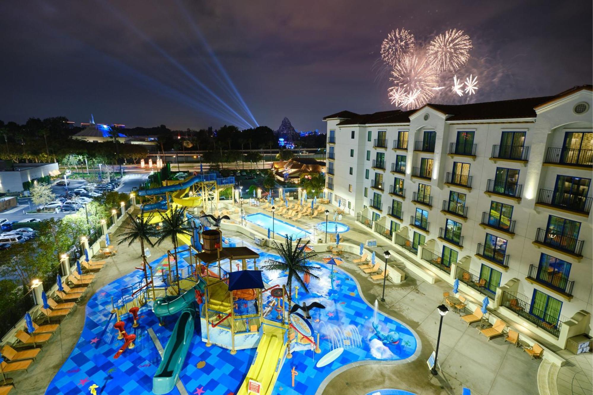 Hotel Courtyard Theme Park Entrance